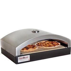Artisan Silver and Black Pizza Oven